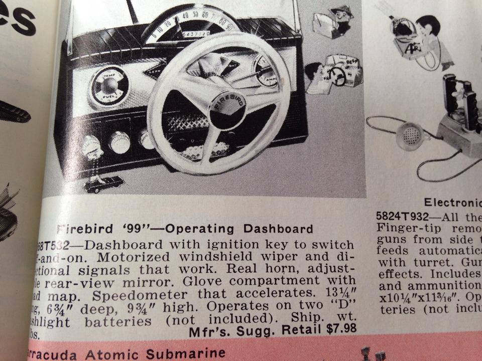 firebird 99 dashboard toy